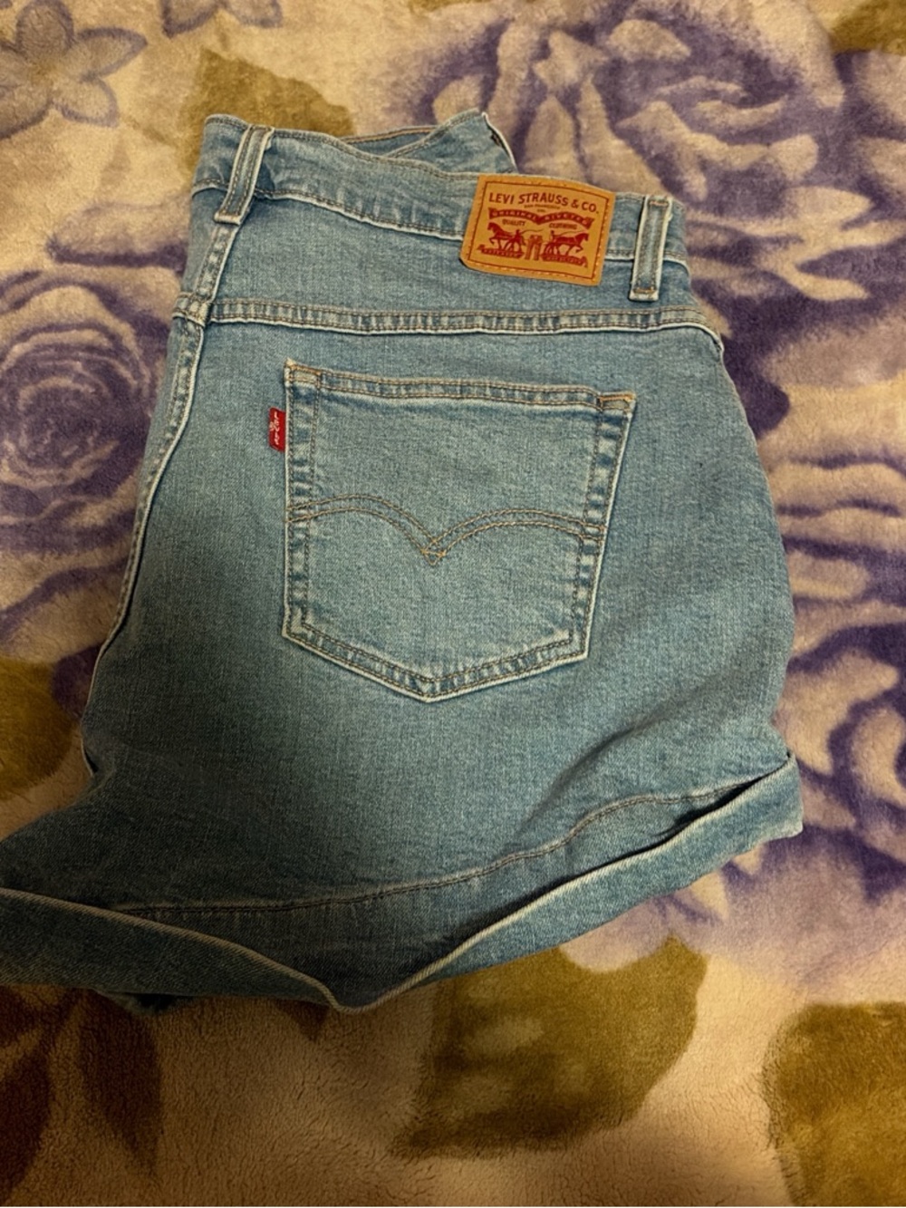 Levi's Light Blue Denim Women's Shorts